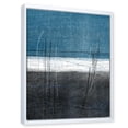thumbnail image 3 of Designart 'Grey Meet Teal Abstract Art' Modern Framed Canvas Wall Art Print, 3 of 5
