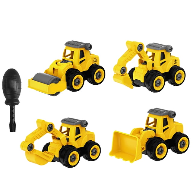 Engineering Toys Playset, Take Apart Construction Vehicles Toy Set for Girls for Home