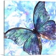 thumbnail image 1 of ARTCANVAS Blue Butterfly Wings Insect Canvas Art Print - Size: 18" x 18" (1.50" Deep), 1 of 9