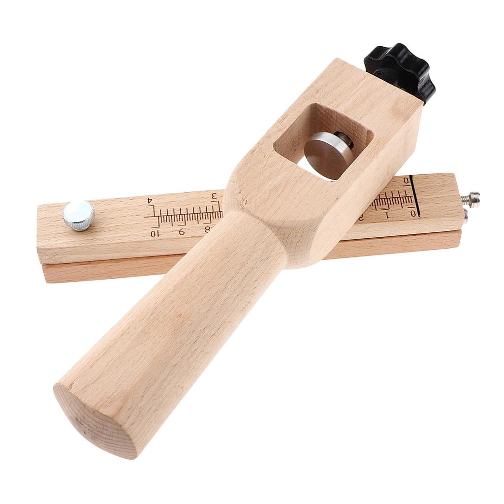 S SERENABLE Leather Cutting Tools Wooden Strip And Leather Strap Belt Cutter, DIY Leather Working Supplies, Adjustable with
