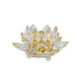 thumbnail image 1 of Matsuzay Cristal fino flor de loto pisapapeles Feng Shui esfera cristales colección de flores figuritas para boda hogar Decoración Amarillo, 1 of 6