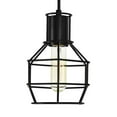 thumbnail image 6 of CWI Lighting Secure 1 Light Down Farmhouse Metal Mini Pendant in Black, 6 of 7