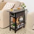 Yoobure End Table with Charging Station Flip Top Side Table with USB