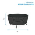 thumbnail image 2 of Patio Extra Large Waterproof Table Cover - Outdoor Round Side Table Covers - Patio Washable Table Cover - Heavy Duty Furniture 60 Inch Black, 2 of 5