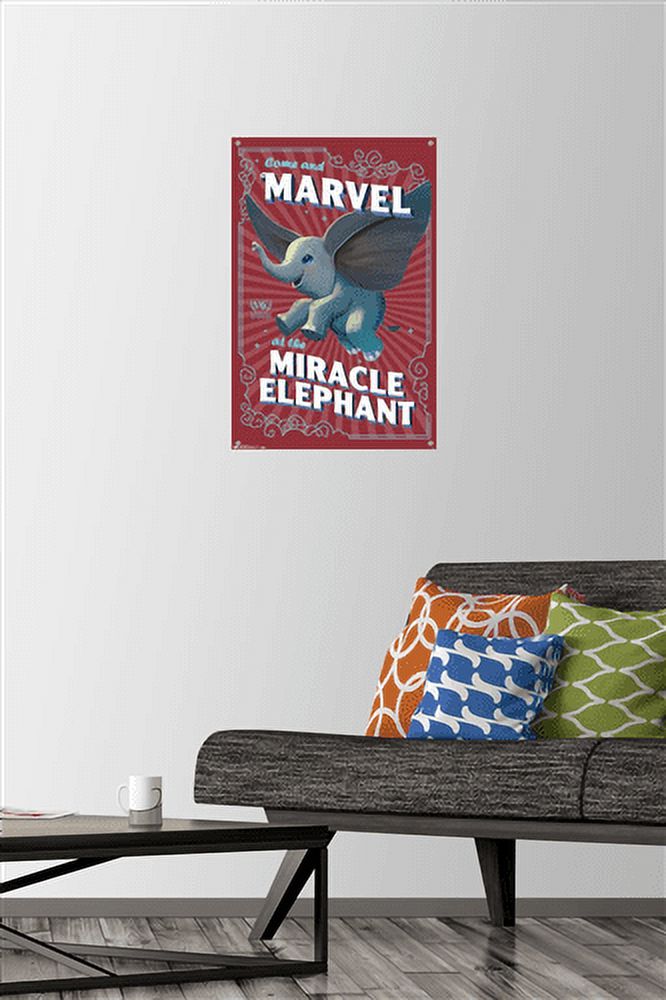 Disney Dumbo - Wonder Wall Poster with Push Pins, 14.725" x 22.375"