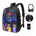 thumbnail image 2 of 17in Bob's Burgers (27) Lightweight Casual Laptop Backpack with USB Charging Port For for Men and Women Backpack for College, 2 of 8