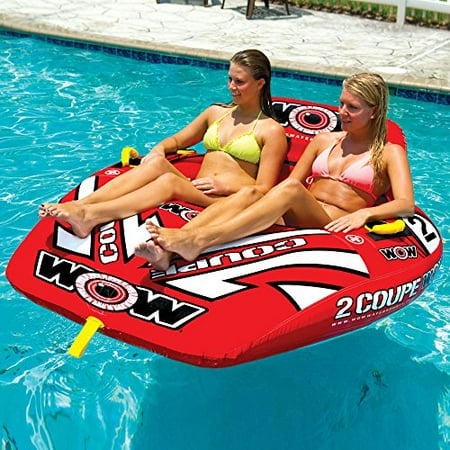 Inflatable WoW World of Watersports Coupe Cockpit Towable Tube for 2 (Best Towable Vehicles For Rvs)
