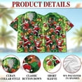 thumbnail image 5 of Netecom Santa Claus Basketball Christmas Hawaiian Shirt for Men, Funny Sports Holiday Button Down Summer Beach Shirt, S-5XL, 5 of 6