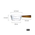 thumbnail image 4 of Sartén para leche Mango de madera Olla para estufa para sopa Leche Comida para bebés Té 400 ml Sunnimix cacerola pequeña, 4 of 8