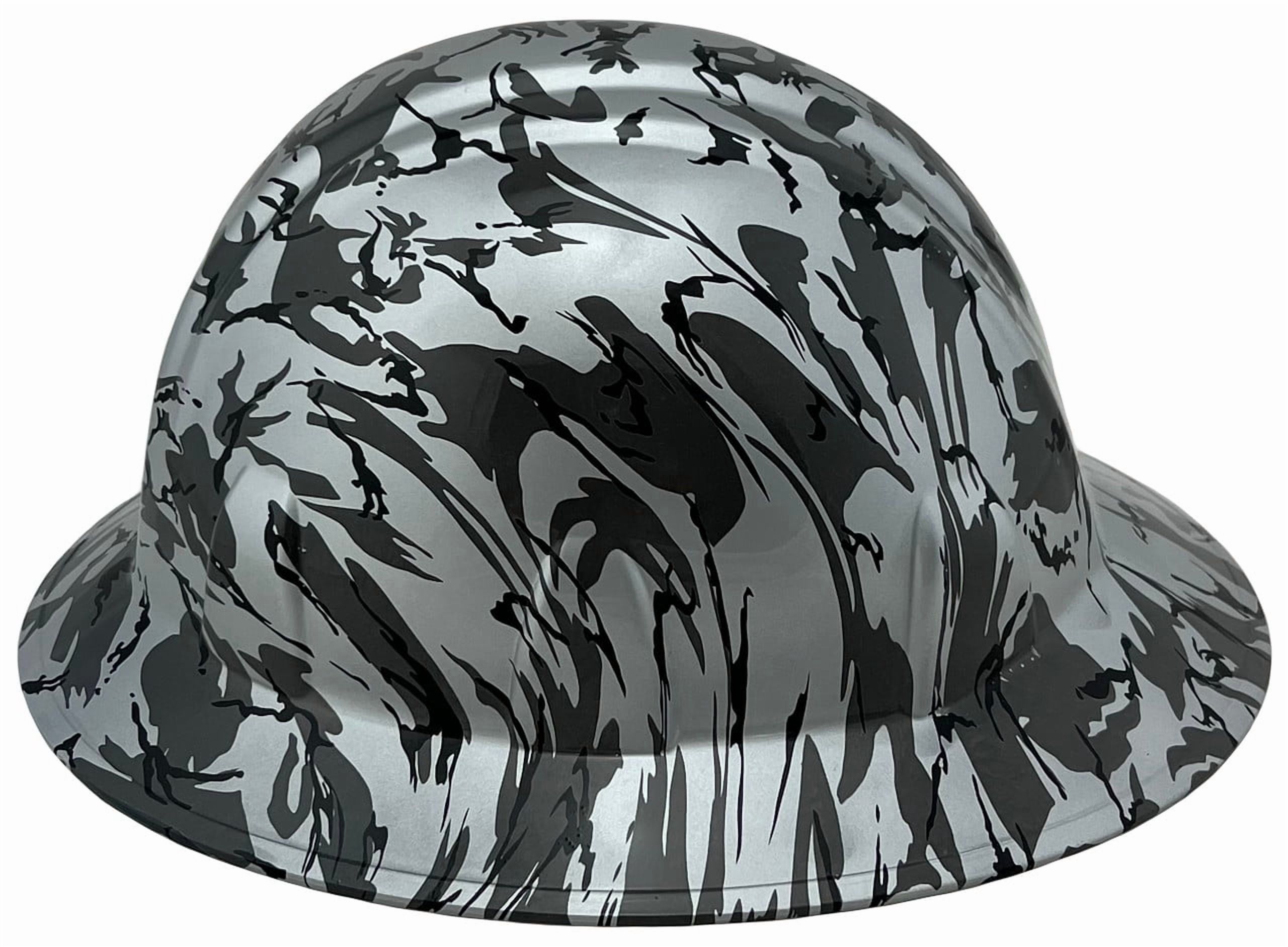 Urban Camo Hydro Dipped Hard Hats Full Brim Style