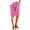 Hot Pink, variant on LRen Girls Shorts Elastic Waist Straight Leg Short Kids Soft Stretchy Pull on SweatShorts Summer Beach Drawstring Shorts for Girls