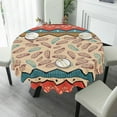 thumbnail image 4 of Eveokoki Boho Round Tablecloth 60 inch, Ethnic Tribal Bohemian Circle Table Cloth, Colorful Tablecloth Decor for Home Kitchen Dining Party Patio Indoor and Outdoor Use, 4 of 5