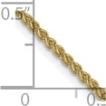 thumbnail image 5 of 10K Yellow Gold Jbsp's 1.5mm D/C Wheat Chain (24 X 1.5) Made In Peru 8091-24, 5 of 5