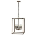 thumbnail image 6 of JONATHAN Y Magnolia 16.2" 6-Light Adjustable Iron Rustic Farmhouse LED Pendant, Brown, 6 of 8