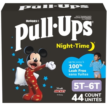 Sous-vêtements d’entraînement Night Time de Pull-Ups, Emballage Giga, Taille 2T-6T