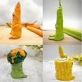 thumbnail image 4 of Figura de zanahoria gruñona, figura de zanahoria gruñona hecha a mano de resina, humor interesante, 4 of 4