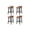 Brown, variant on Garvee Comfort Wide Seat Counter Height Bar Stools Set of 4 – Modern PU Leather Upholstered, Sturdy Wood Frame, Low Back, Footrest, For Kitchen Island, Dining Room, Home Bar – Emerald Green, 4-Pack