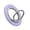 Matte Lilac, variant on COCOMII Magnetic Phone Ring Holder for MagSafe, 360° Rotation, Matte Black