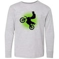 thumbnail image 3 of Inktastic Motocross Rider Freestyle Sports Long Sleeve Youth T-Shirt, 3 of 5