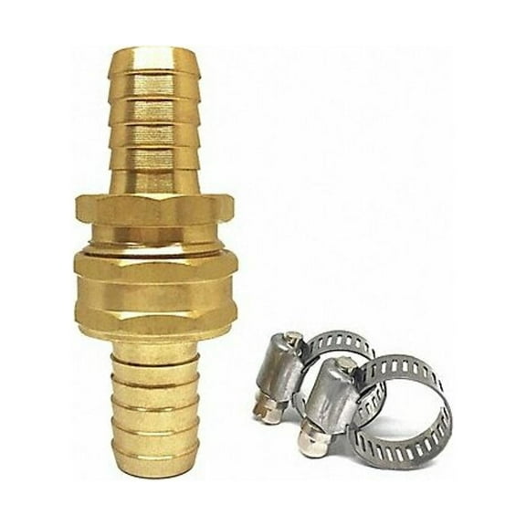 Westward Garden Hose Repair Fitting,Brass 3/4" NH 4KG68