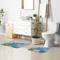 thumbnail image 6 of Yayeee Bath Rug for Bathroom Floor Non Slip Rectangle Fluffy Soft Absorbent Mat, 16"x24", Seaside Door, 6 of 7