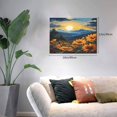 thumbnail image 2 of Naloa Elegant Sunset Sunflower Print Canvas Picture,Wall Pictures, Modern Decorative Poster,Art Prints for Bedroom, Toilet, 40 x 30 cm, Built-in Wooden Frame, 2 of 6