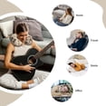 thumbnail image 7 of Honey Honeycomb Vintage Ergonomic Memory Foam Travel Pillow, Soft U-Shaped Neck Support Pillow Cover for Airplane, Office, Driving, 7 of 7