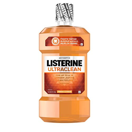 Listerine Ultraclean Oral Care Antiseptic Mouthwash with Everfresh