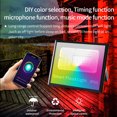 thumbnail image 2 of Smart WiFi Flood Light 30W 2000LM Regulable RGB Cambio de color 2700K-6500K Luces de escenario Func Tomshoo Luz de inundación, 2 of 7