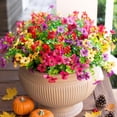 thumbnail image 1 of Flores artificiales HyeFlora Daisy con eucalipto, 12 paquetes, 1 of 7