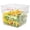 Clear/2 qt/10 Count, variant on Met Lux 2 qt Square Clear Plastic Food Storage Container - with Green Volume Markers - 7" x 7" x 4" - 10 count box