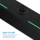 thumbnail image 5 of Homoyoyo Barra De Sonido Para Escritorio Negro Con Iluminación LED Y Compatibilidad, 5 of 6
