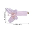 thumbnail image 4 of 1 Pc Fashion Butterfly Telephone Wire Hair Bands for Women 3.94"x2.17" Purple, 4 of 5