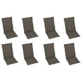 thumbnail image 5 of vidaXL 1/2/4/8x Solid Teak Wood Reclining Chairs with Cushions Multi Colors, 5 of 9