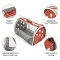 thumbnail image 6 of Small Pet Carrier for Small Dogs and Cats - Waterproof Soft Pet Travel Bag with Meshed Window - TSA Approved Pet Carrier for Cat Travel Bag - 7.9 x 13.8 x 7.9 Inch - Orange-Patterned, 6 of 8