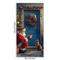 thumbnail image 3 of Home Christmas Door Sticker Decoration Hanging Cloth Holiday Party Decoration Background Cloth Room Door with Tapestry Cloth Home Essentials, 3 of 6