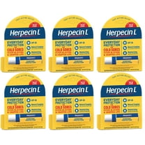 (6 Pack) Herpecin-L lip balm stick spf 30 protectant sunscreen cold sore .10oz ea