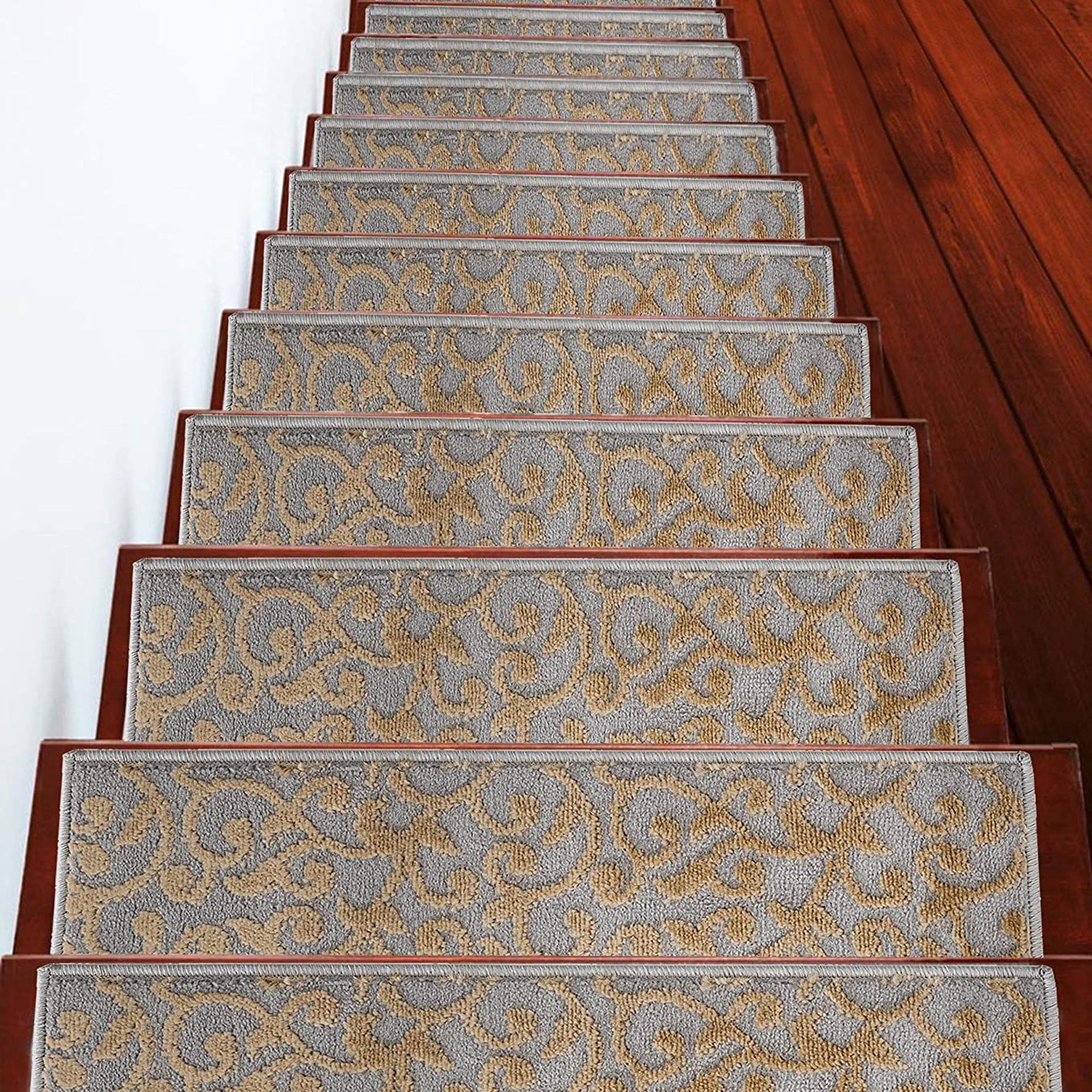 Buy Carpet Stair Treads for Wooden Steps Indoor Staircase Step Treads with Thick Carpet