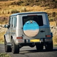 thumbnail image 3 of Fotbe Boards and Beach Spare Tire Cover Thickening Universal Fit for Jeep, Trailer, RV, SUV, Truck, Tough Tire Wheel Soft Cover-16 inch, 3 of 9