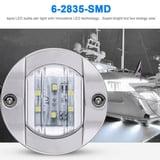 4 Luci Led Per Barca &ndash; Fari Di Coperta Bianchi 12-24V &ndash; ABS IP67 Per Poppa E Prua