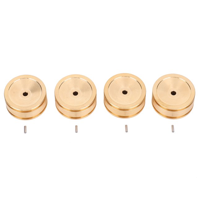4 Uds. Accesorios de actualización de contrapeso de cubo de rueda de latón para coche Axial SCX24 90081 1/24 RC