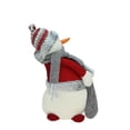 thumbnail image 3 of Northlight 15.75" Red and Gray Snowman Christmas Tabletop Decoration, 3 of 3