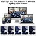 thumbnail image 5 of Lalado 8ft x 10ft Shag Area Rug, Soft Fluffy Indoor Tie-Dye Area Rugs for Living Room Bedroom Decor Carpet, Blue & White, 5 of 8
