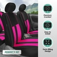 thumbnail image 2 of FH Group Universal Fit Cloth Striking Striped Car Seat Covers for Auto, SUV, VAN Airbag Compatible, Easy to Install, UV-Resistant & Durable - Full Set, 2 of 8