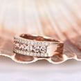 thumbnail image 2 of HeartsAndYou 2ct Natural Peach Morganite Half Eternity Wedding Band Ring 14k SOLID Rose Gold, 2 of 9