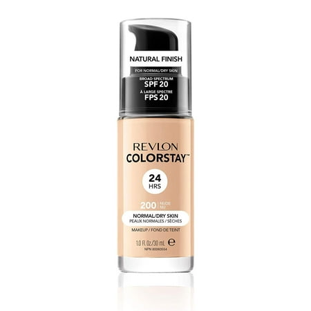 Revlon Colorstay Makeup Foundation for Normal To Dry Skin, #200 (Best Foundation For Mature Dry Skin 2019)