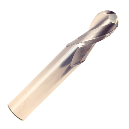 UPC: 0887861162227 | 1/4  Carbide 2 Flute Single End Ball End Mill  Drill America  MMO1/4-2FSE-BN