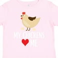 thumbnail image 4 of Inktastic My Chickens Love Me Boys or Girls Toddler T-Shirt, 4 of 5