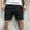 Black, variant on WXLWZYWL Mens Sports Shorts Athletic Workout Shorts 5.5" Cotton Casual Shorts Elastic Waist Joggers Sports Sweat Shorts Elastic Waist Shorts Flat Front Athletic Pants with Pockets