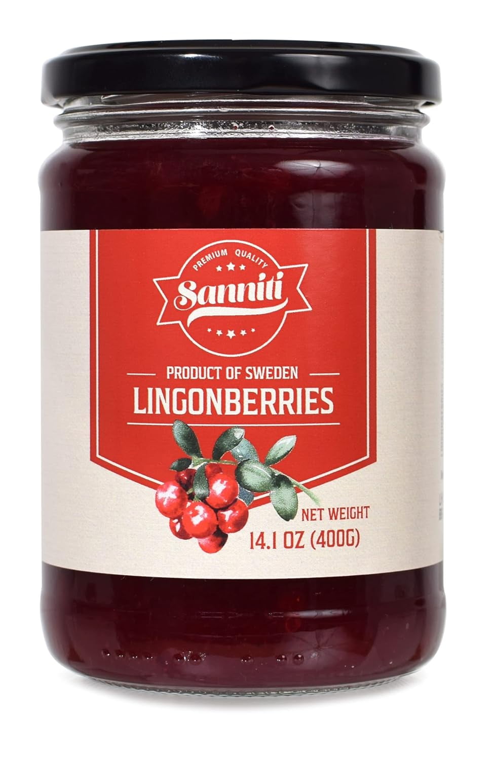 Sanniti Lingonberries Jam, 14.1 Ounces (Pack of 2)